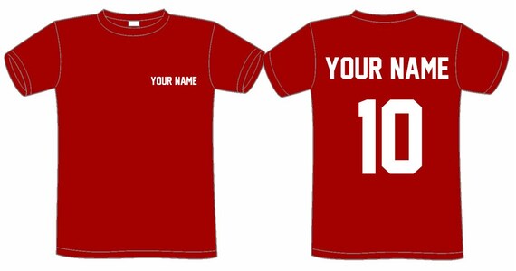 Udvinding Kommunisme tapet CUSTOMIZED Sports T-SHIRT name & Number Customize Shirt - Etsy Hong Kong