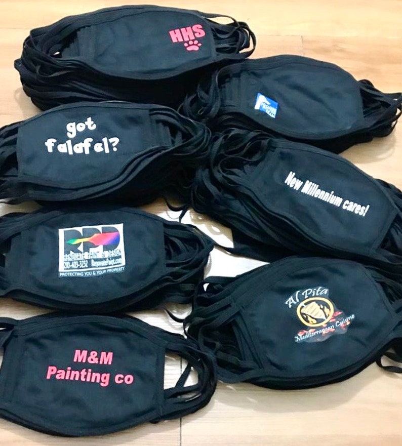 Wholesale Face Mask Company Logo Face Mask Bulk Face Mask Etsy