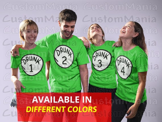 drunk 1 and drunk 2 shirts