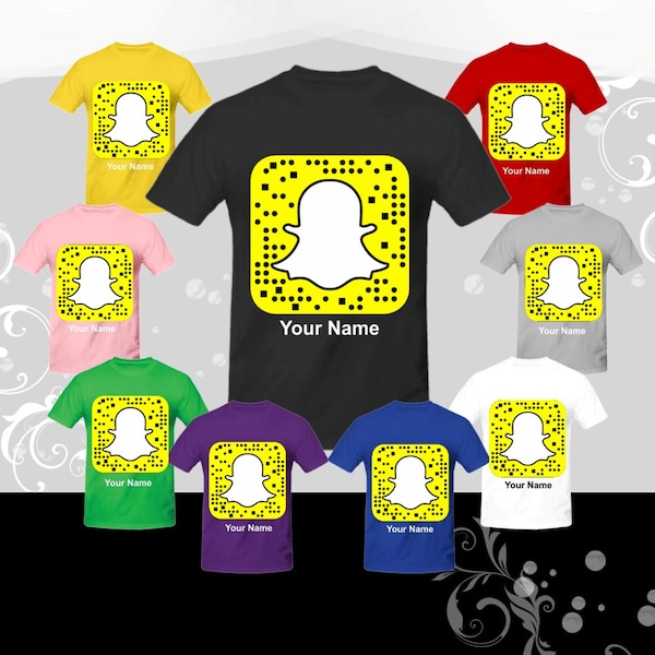 Get your "SNAPCHAT QR CODE" on a t-shirt, and your friends can snap your shirt to add you