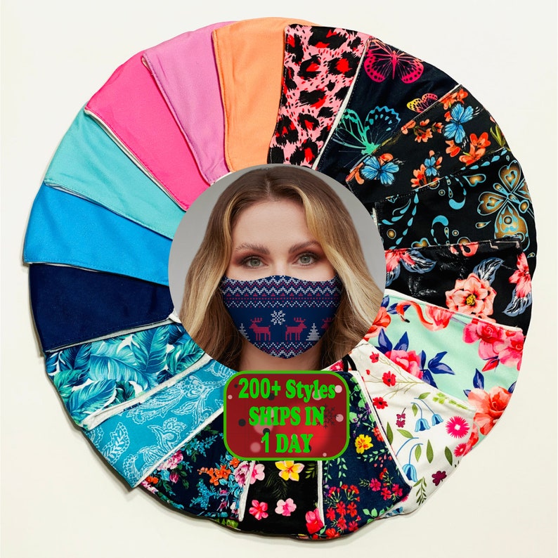 3 Layer Mask 100 Cotton Next Day Shipping. Reusable Mask Etsy Canada