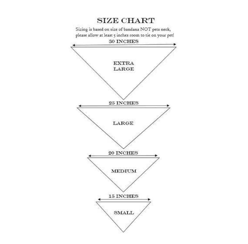 Bandana Size Chart