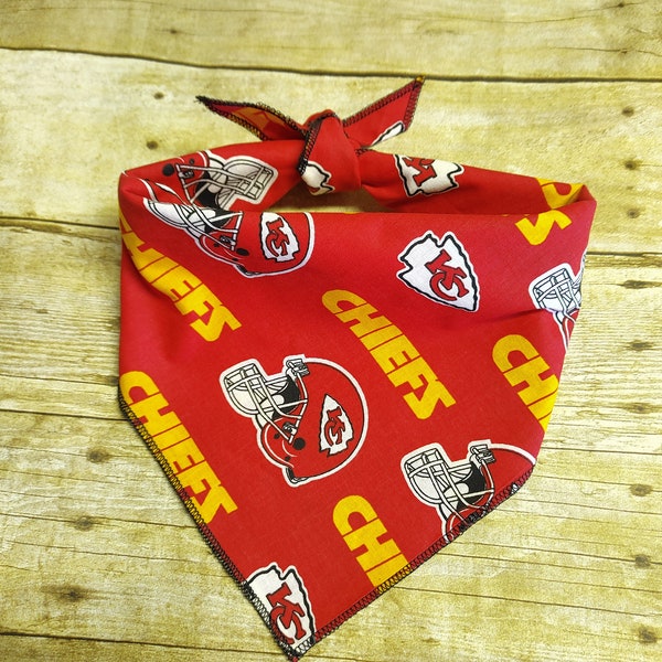 Red Kansas Chiefs Kingdom dog Bandana, summer Dog Bandana, Tye dye Dog Bandana, Pet Bandana, Christmas Bandana, Dog  #dog #football