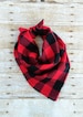 Dog Bandana Buffalo Plaid Dog Bandana Dog Bandana Pet Bandana Flannel Bandana, Christmas Bandana Dog handkerchief #dogs 