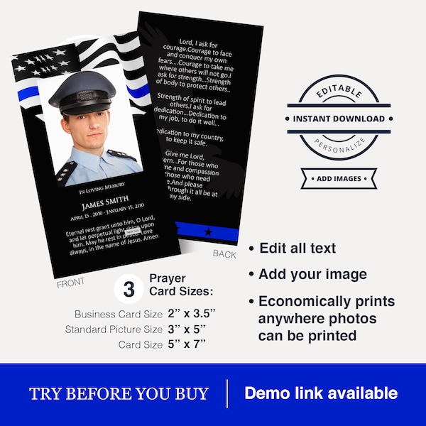 Policeman Prayer - Etsy
