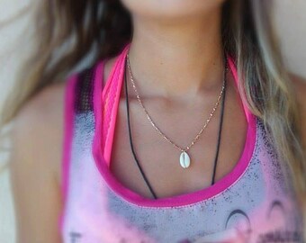 Cowrie Shell Necklace, Cowrie Shell, Nautical Jewelry, Dainty Necklace, Summer Necklace