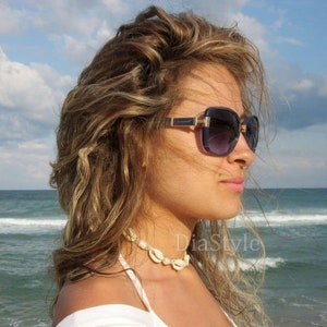 Cowrie Choker, Shell Choker, Hemp Shell Necklace, Cowrie Shell Necklace, Freshwater Pearl Choker, Hemp Choker