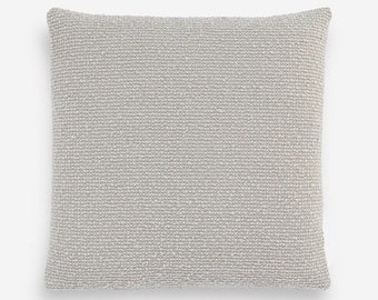 Maharam Nestle Fabric - Color Antique.  Super soft luxurious pillow.  17" x 17" Same fabric both sides.  Feather insert included.