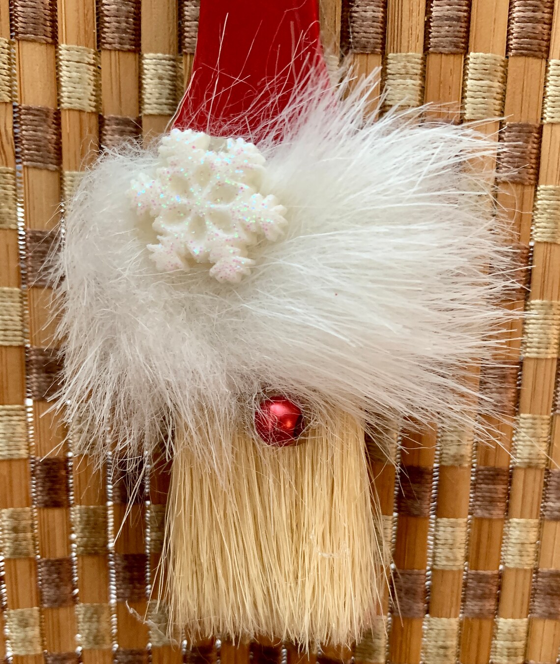 Paint Brush Gnome Santa Ornament Etsy