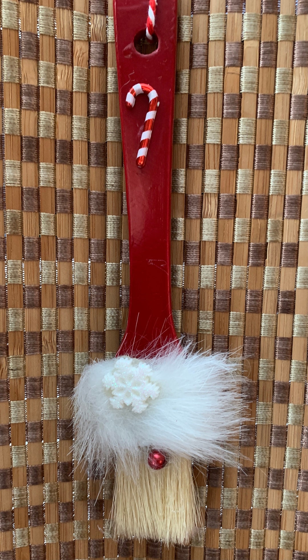 Paint Brush Gnome Santa Ornament Etsy