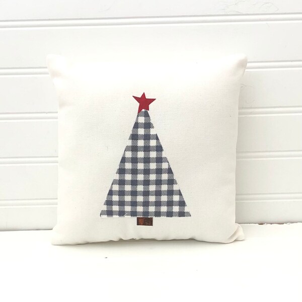 Black and White Tree Pillow Etsy