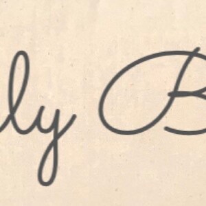 May include: A simple handwritten inscription that reads "Simply Blessed".