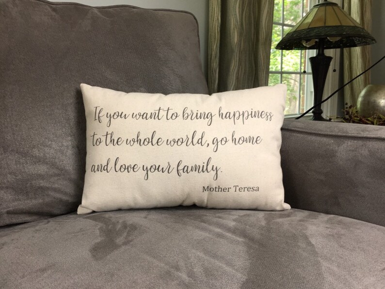 Inspirational pillow quote pillow if you want to bring Etsy
