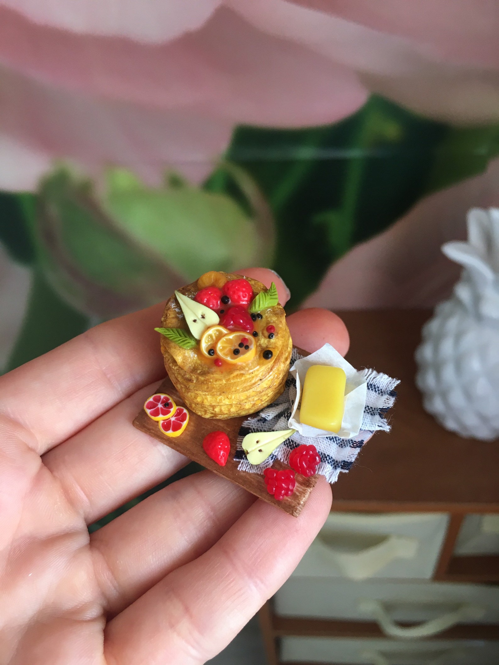 Doll Miniature Pancakes Barbie Doll Food Realistic Miniature Etsy