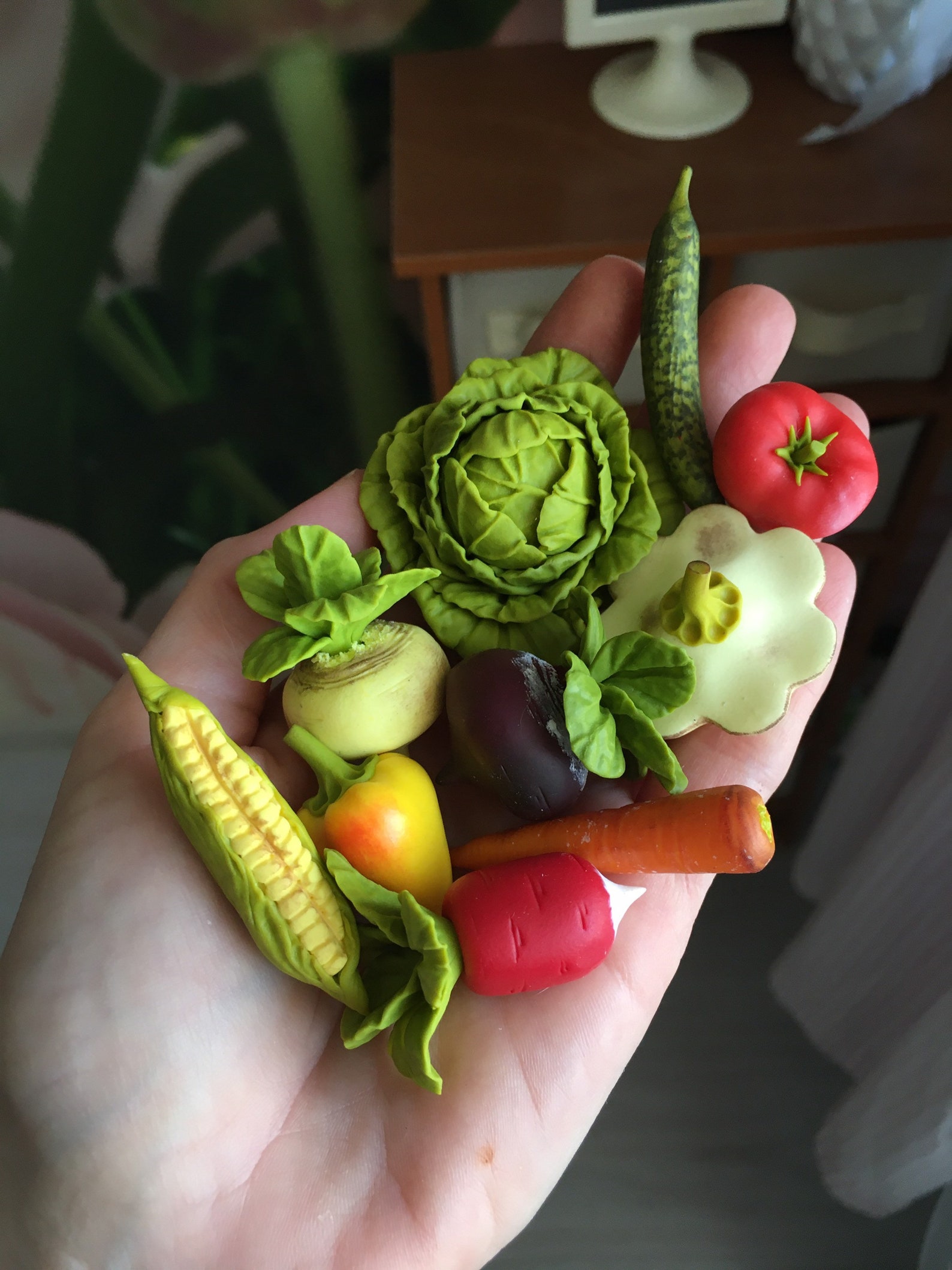 30pc miniature figures of vegetables made of polymer clay Etsy