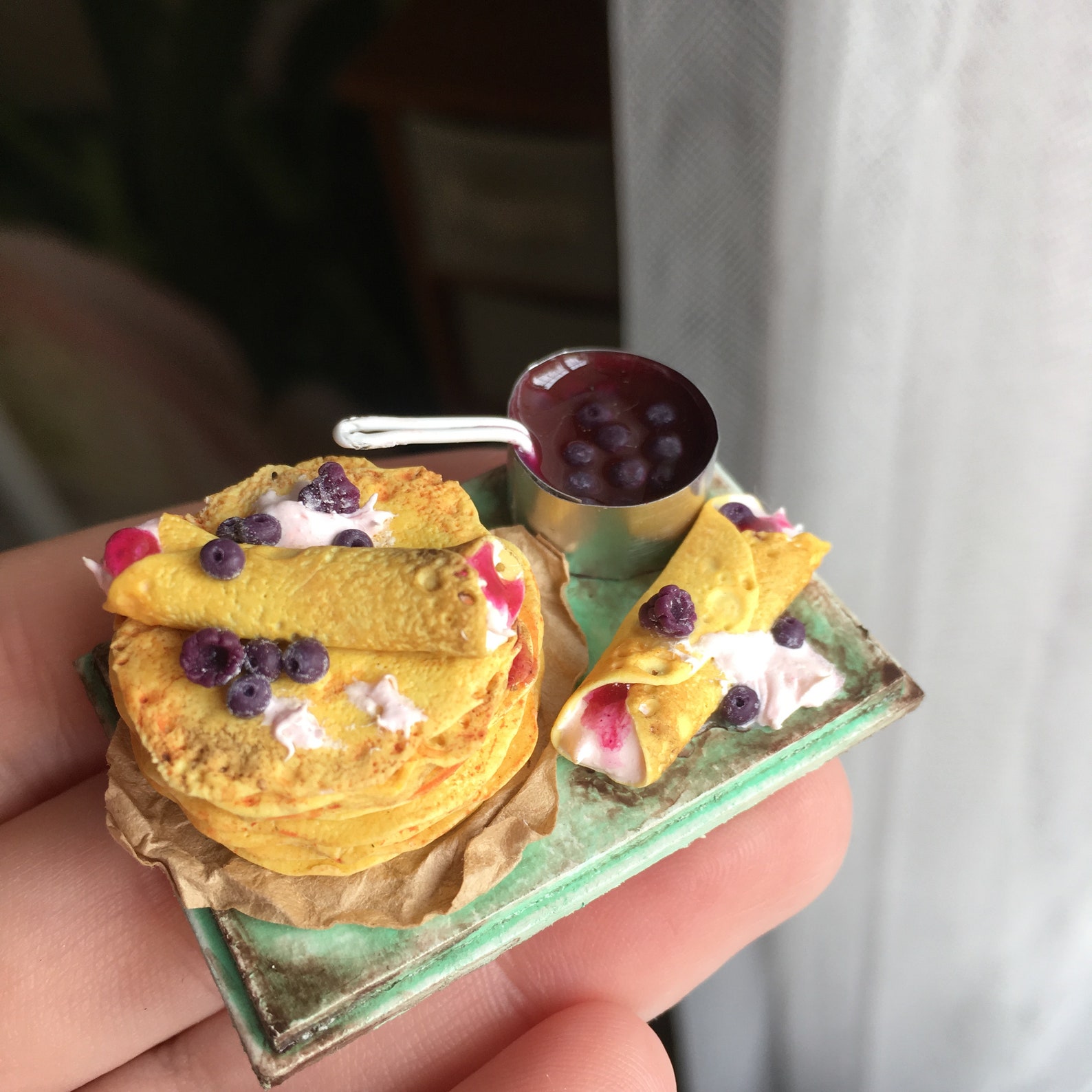 Sweet Pancake Miniature for a dollhouse scale 112 Barbie Etsy