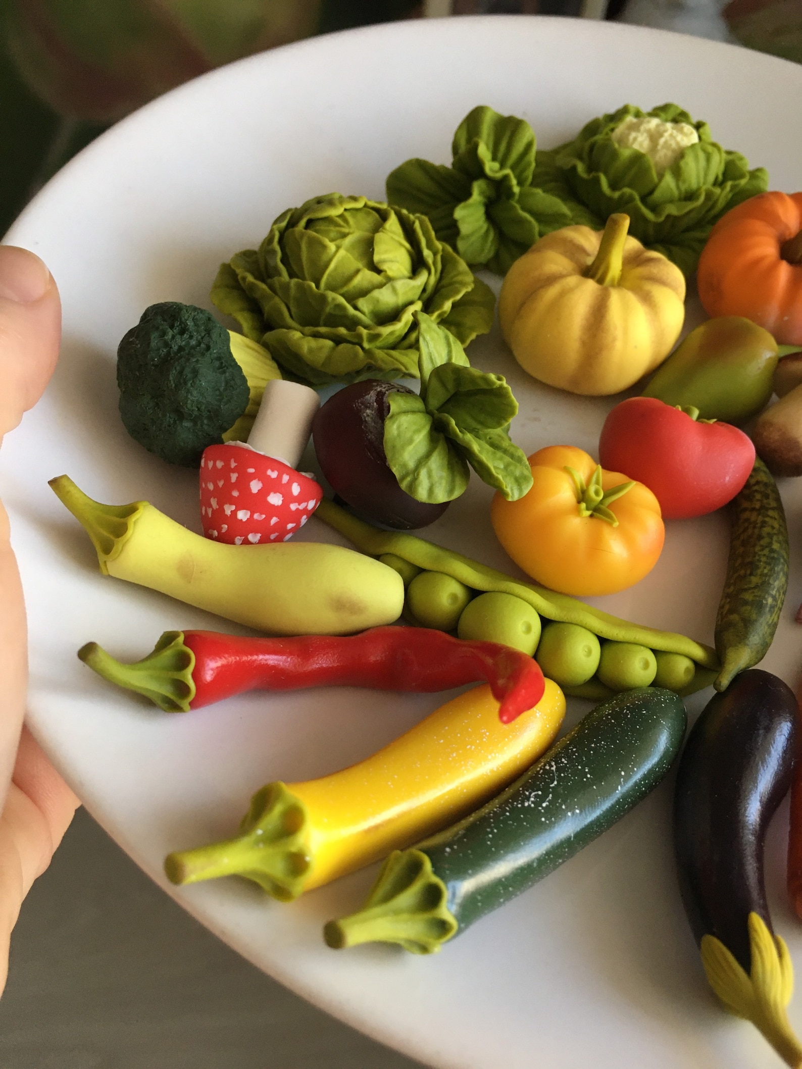 30pc miniature figures of vegetables made of polymer clay Etsy