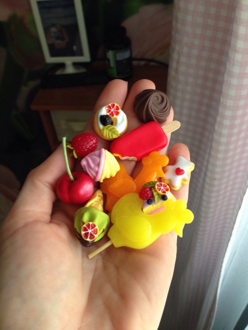 5pc Food for Dollhouse scale miniature