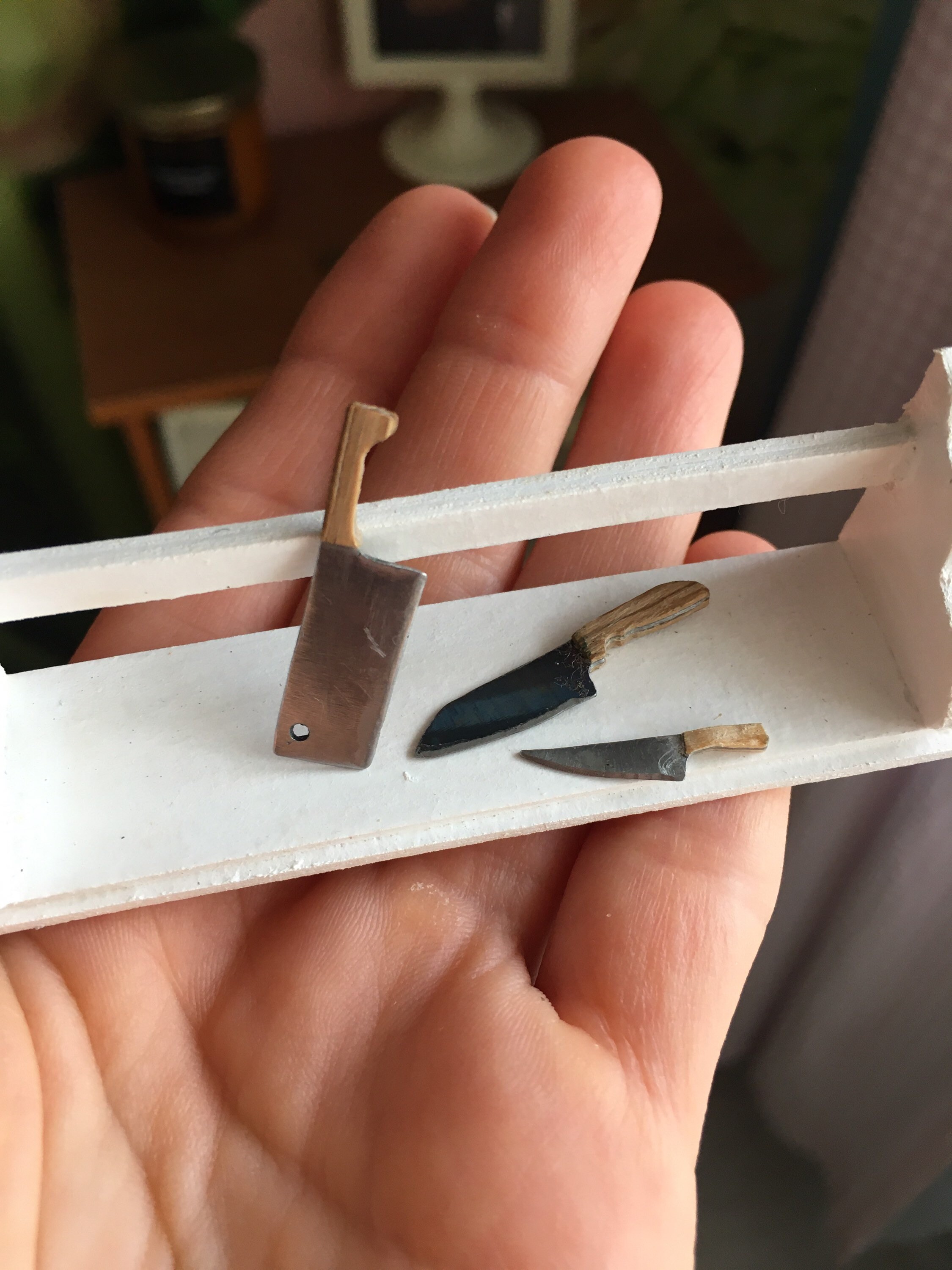 3pc miniature for dollhouse miniature knife Realistic food Etsy