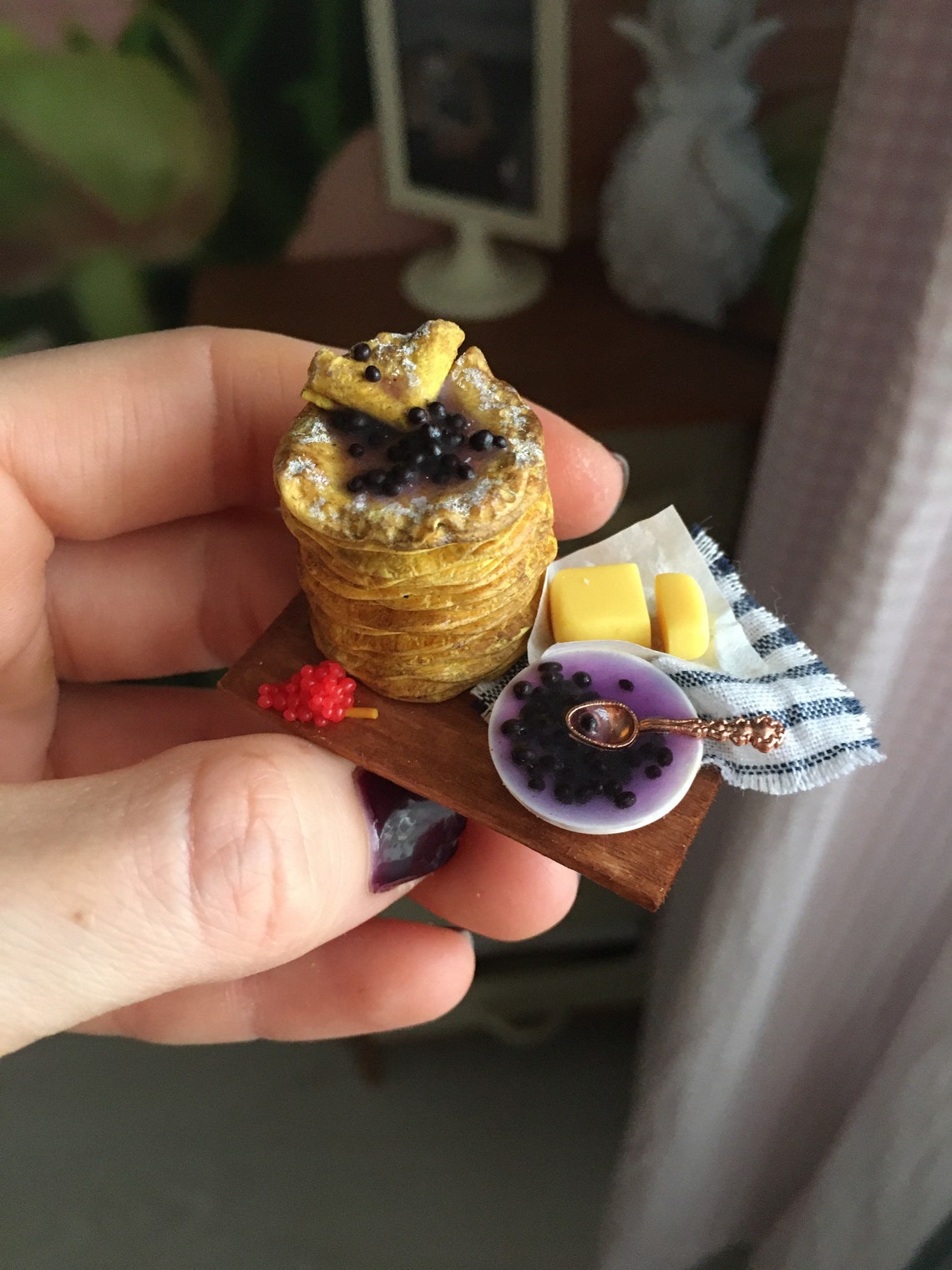 Miniature Foods Pancakes Barbie Food Miniature Realistic Etsy