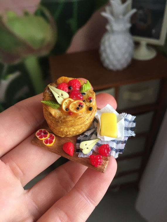 Doll Miniature Pancakes Barbie Doll Food Realistic Miniature Etsy