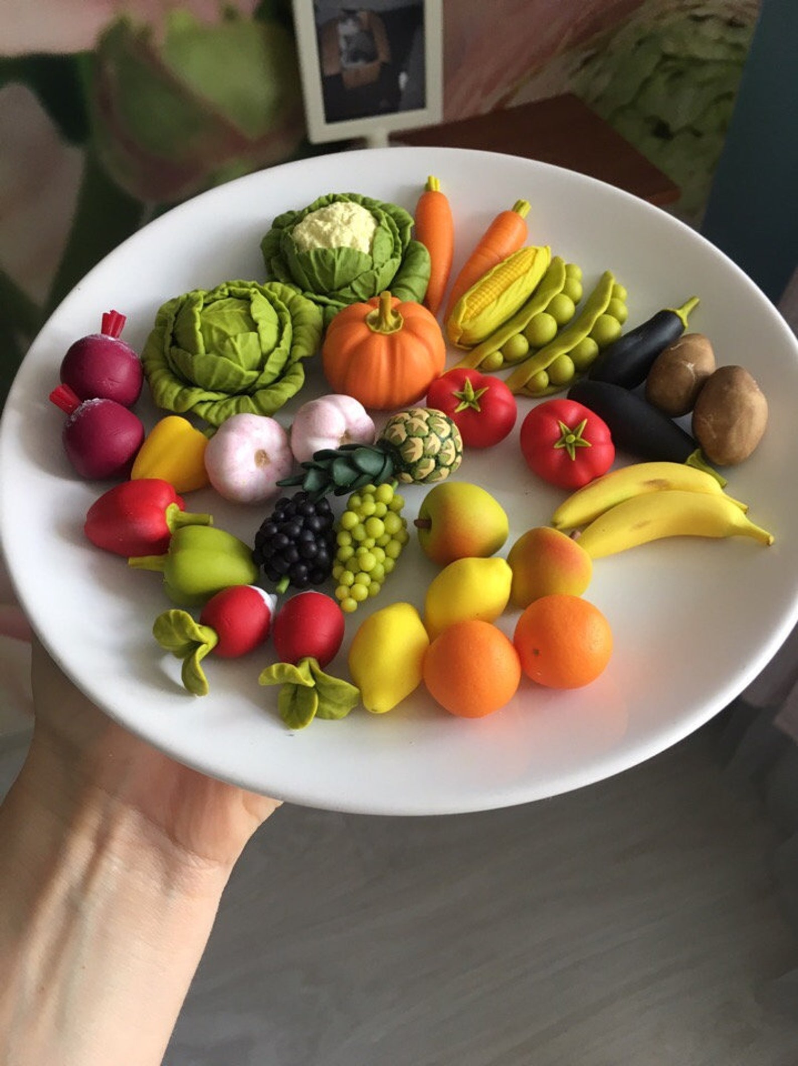 30pc Realistic vegetables from polymer clay Dollhouse Etsy