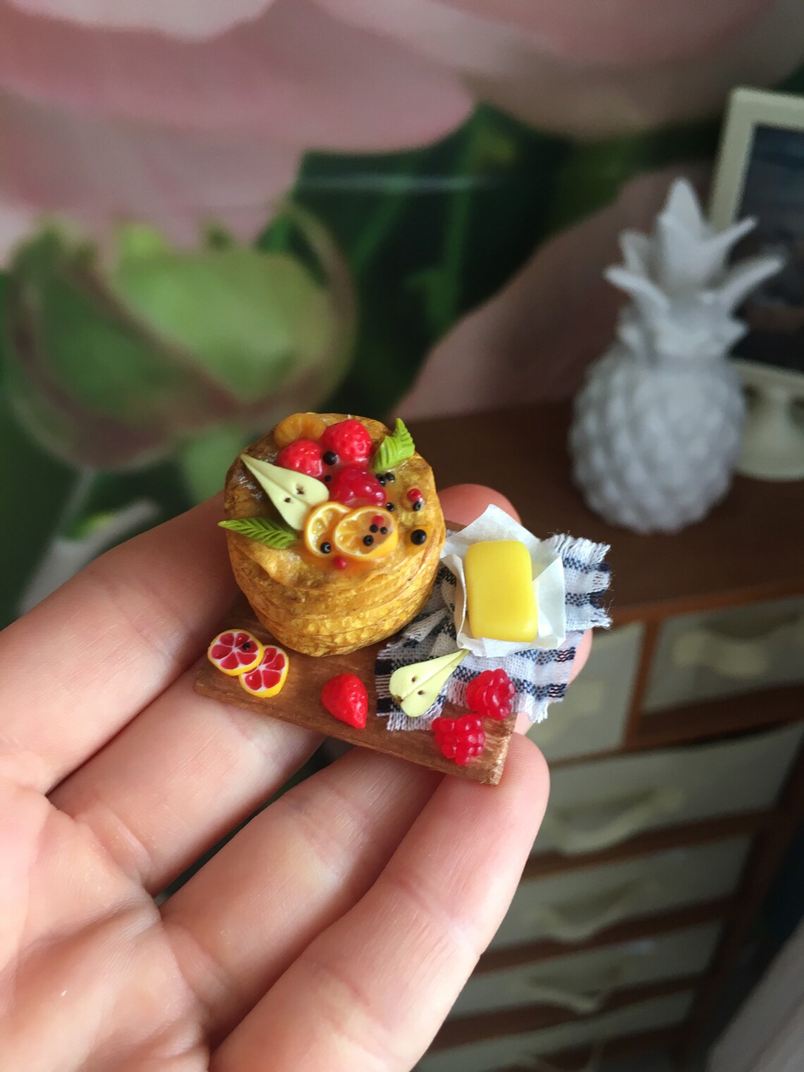 Doll Miniature pancakes Barbie doll food realistic miniature Etsy
