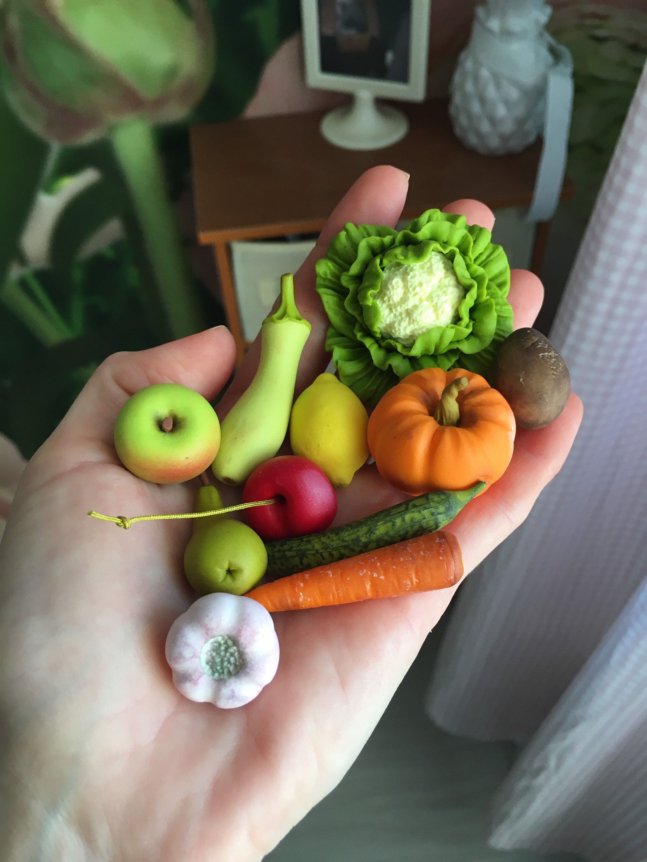 23pc Miniature vegetables and fruits polymer clay Fruits et Etsy