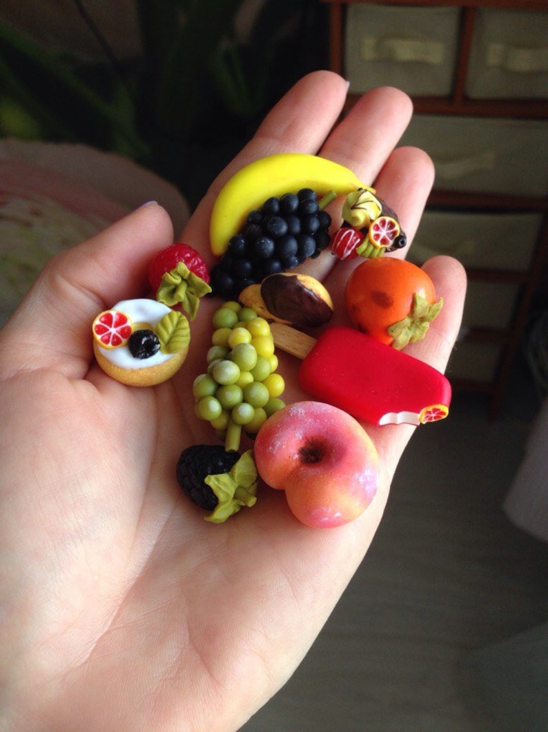 5pc Food for Dollhouse scale miniature