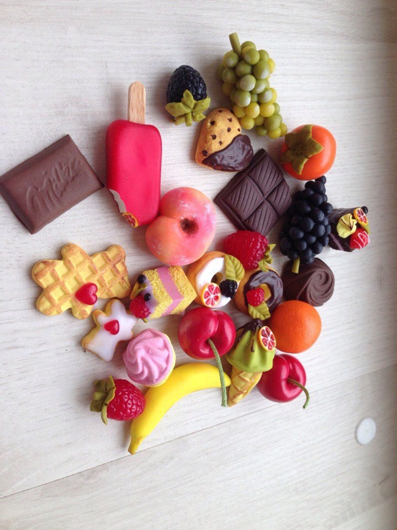 5pc Food for Dollhouse scale miniature