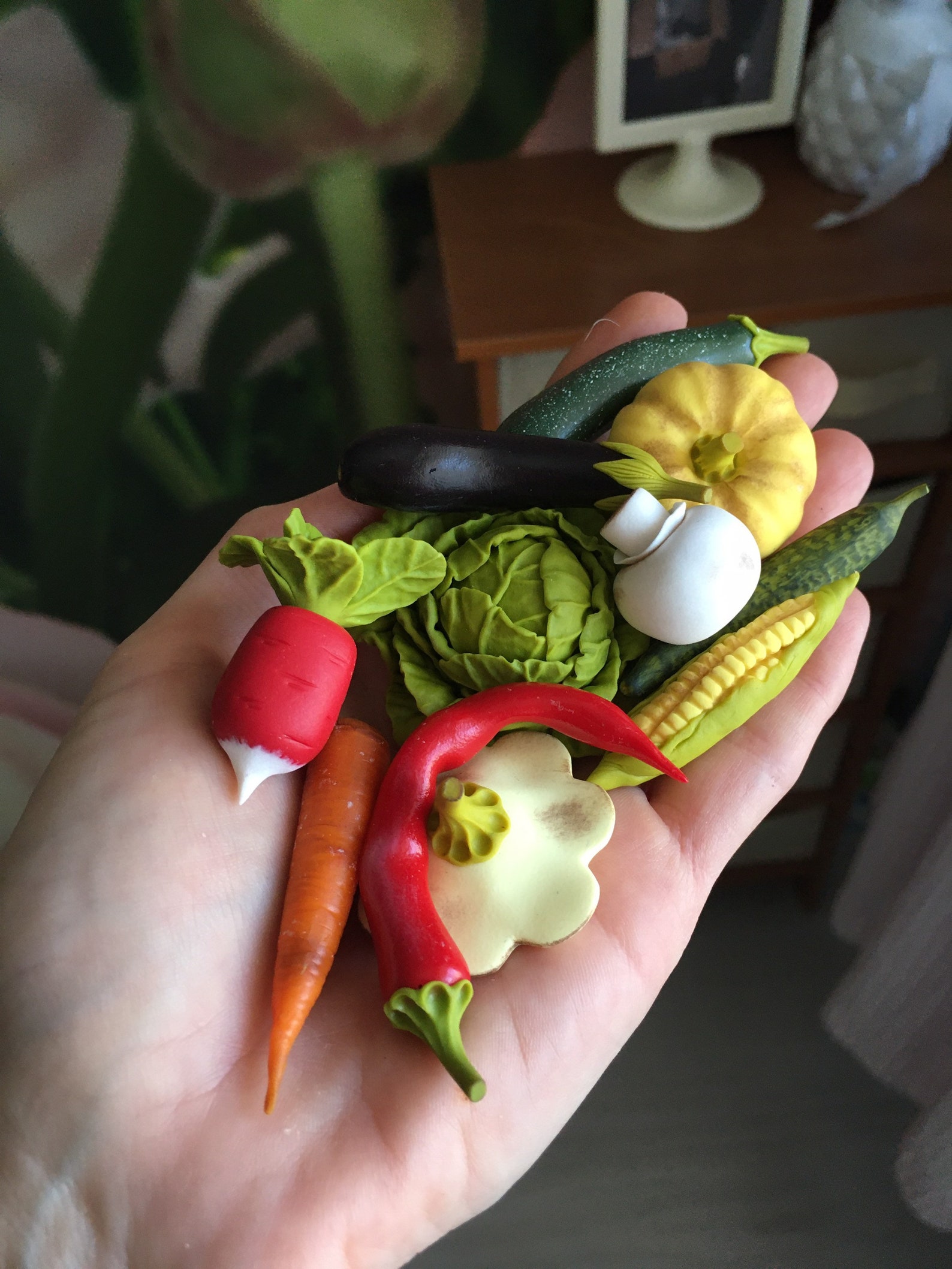 30pc miniature figures of vegetables made of polymer clay Etsy