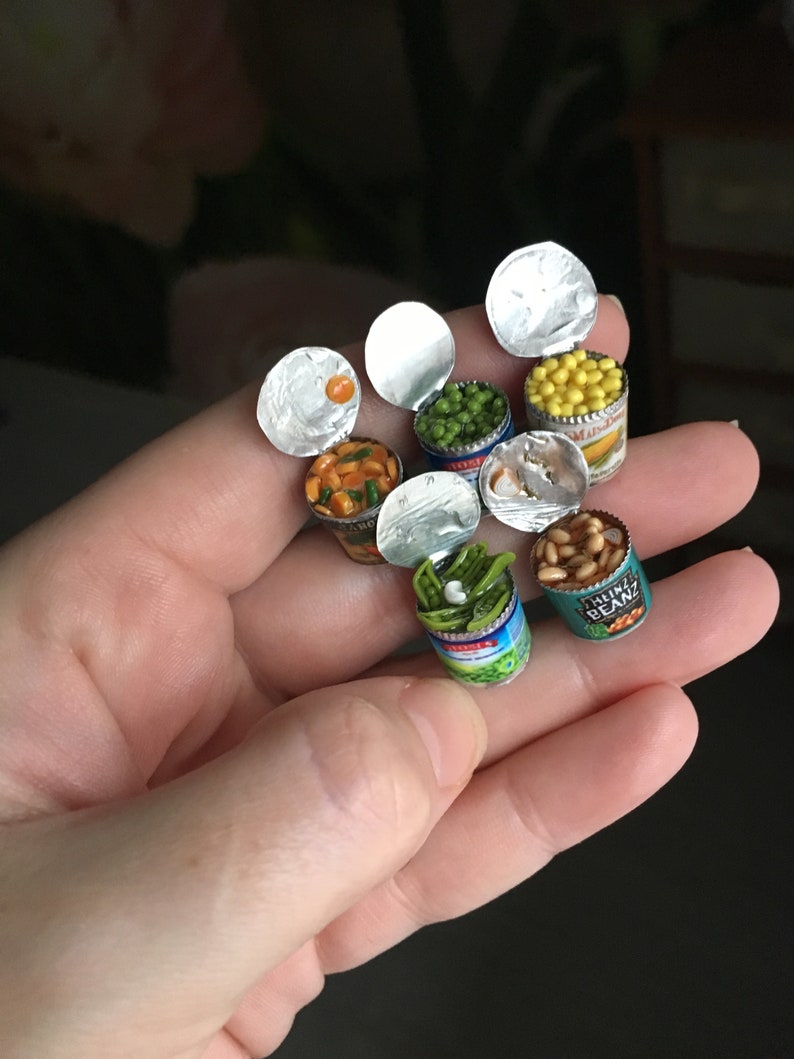 5pc cibo in scatola in miniatura Realistic Barbie Doll ...
