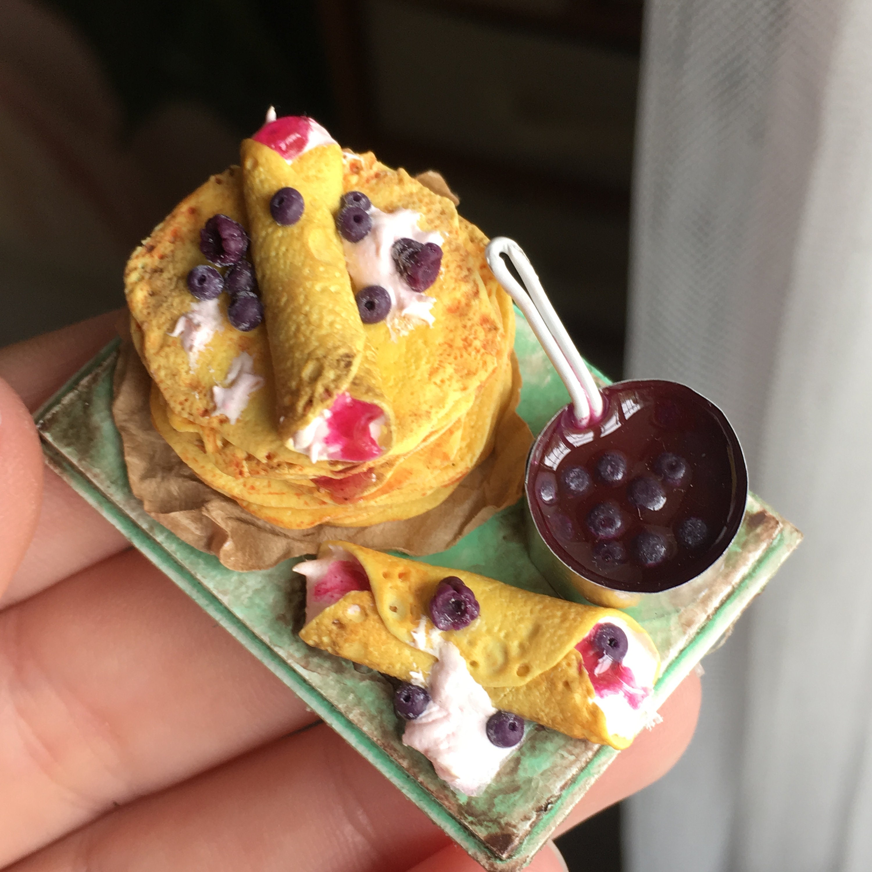 Sweet Pancake Miniature for a dollhouse scale 112 Barbie Etsy