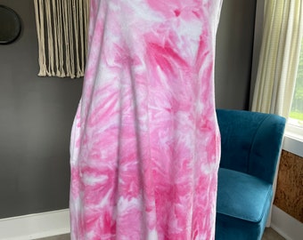 Ice Dyed Terry Swing Dress/ XL/XS