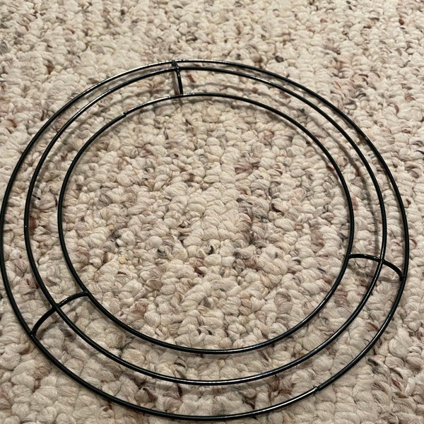 2 Wreath Forms 8" Wire Wreath Forms 8 inch Wreath Rings Candle Ring Forms for Pillar Candles Wreath Making Supplies DIY Centerpiece Crafts