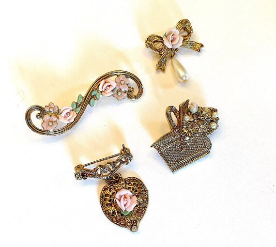 ANCIENNE BROCHE EN BRONZE DORÉ signée VIVA PAQUITA FRANCE vintage EUR 79,00 - FR