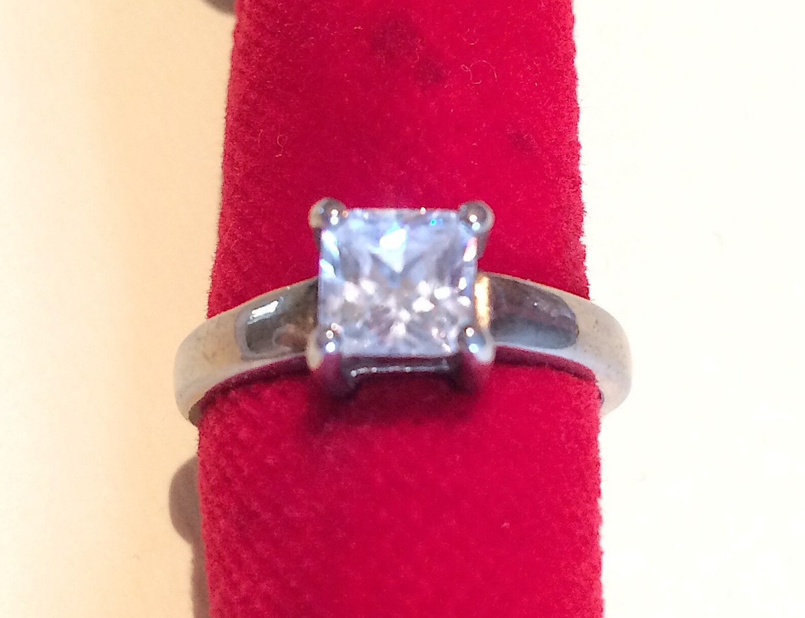 Vintage Nice Rings Sterling Silver Rings With Cubic Zircon and