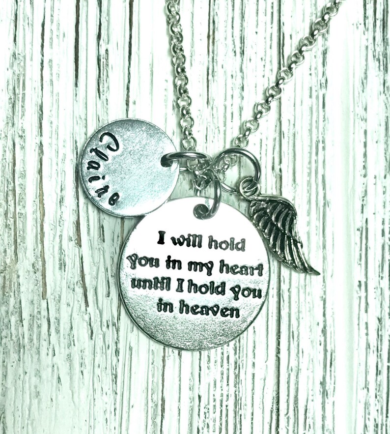 Memorial Necklace Personalized Infant Loss Baby Loss Father Etsy