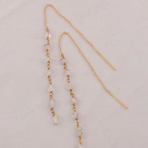 Herkimer Diamond orecchio Threaders