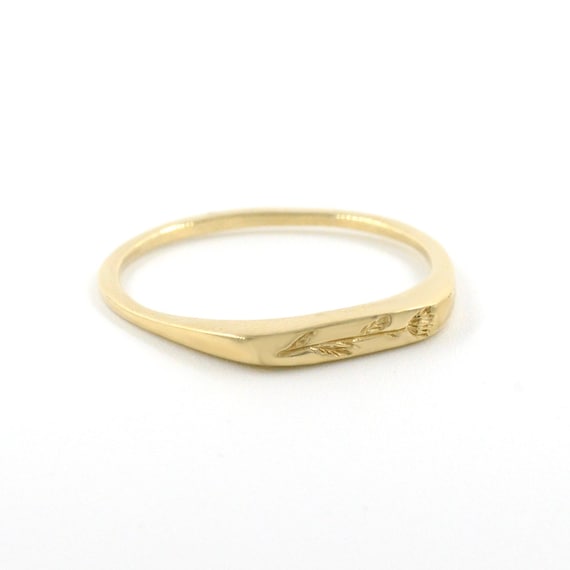 Daisy sale signet ring