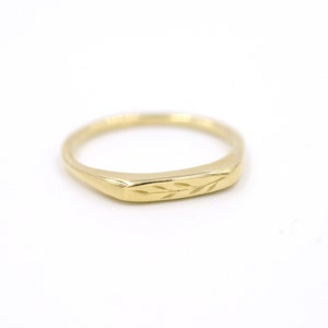 Olive Branch Signet Ring