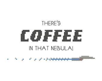 COFFEE Cross-Stitch Pattern (Instant Download PDF)