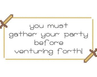 VENTURE FORTH Cross-Stitch Pattern (Instant Download PDF)