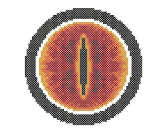 EYE OF SAURON Cross-Stitch Pattern (Instant Download pdf)