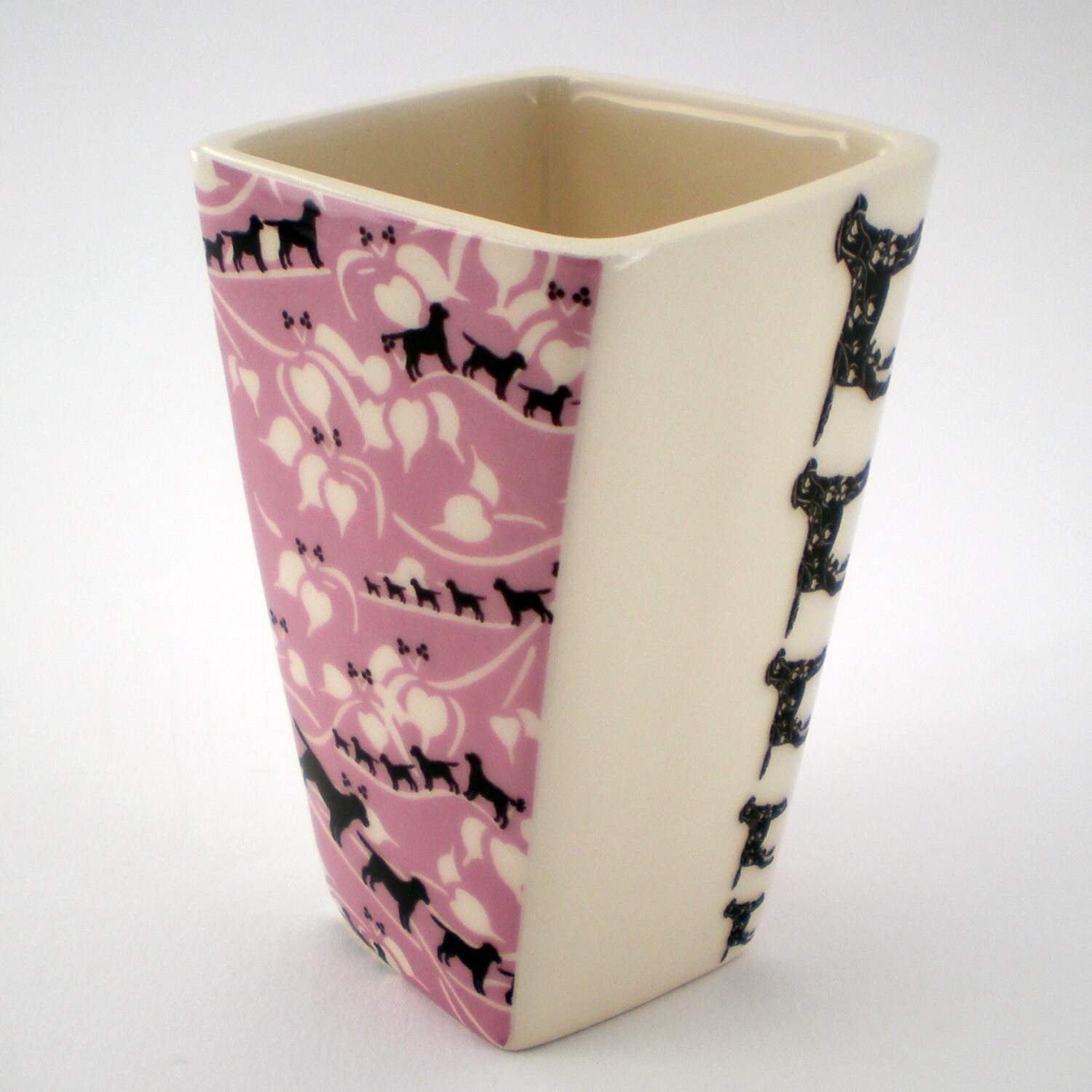 Ceramic Pink Labrador Vase Etsy Hong Kong