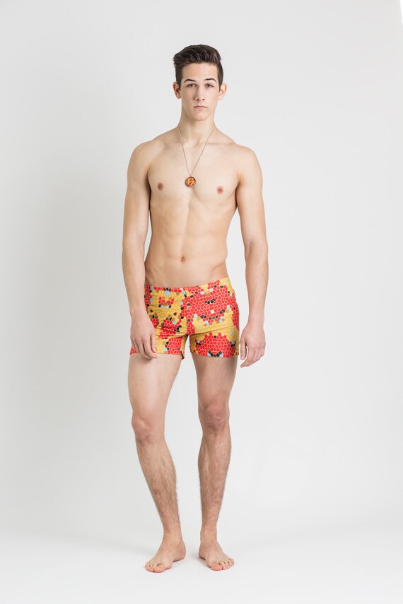snake print swim trunks