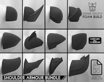 Masked Hero shoulder foam pattern bundle