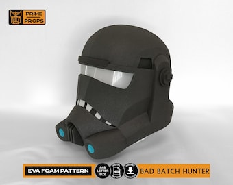 The Bad Batch Hunter helmet foam pattern
