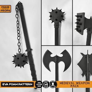 Middeleeuwse wapenpakketpatronen voor EVA-schuim