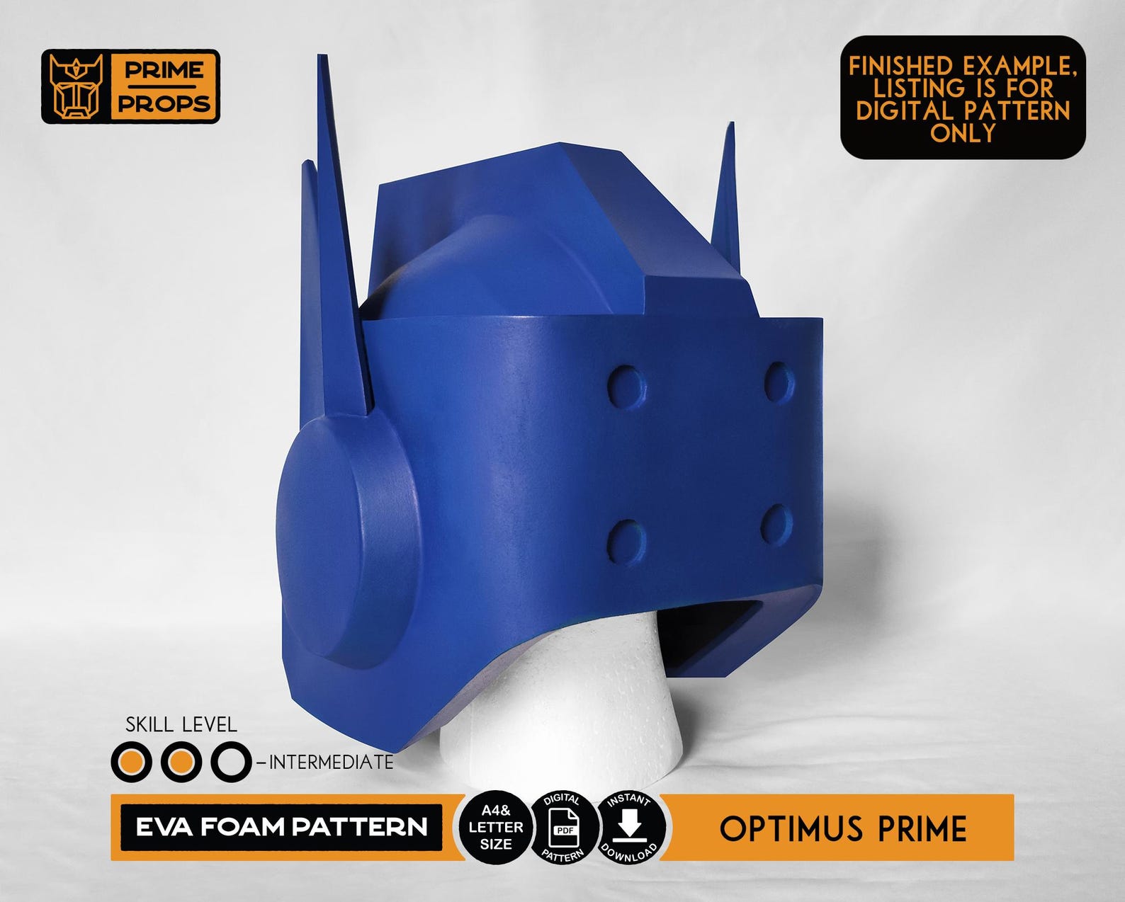 Optimus Prime Helmet Pattern for EVA Foam - Etsy